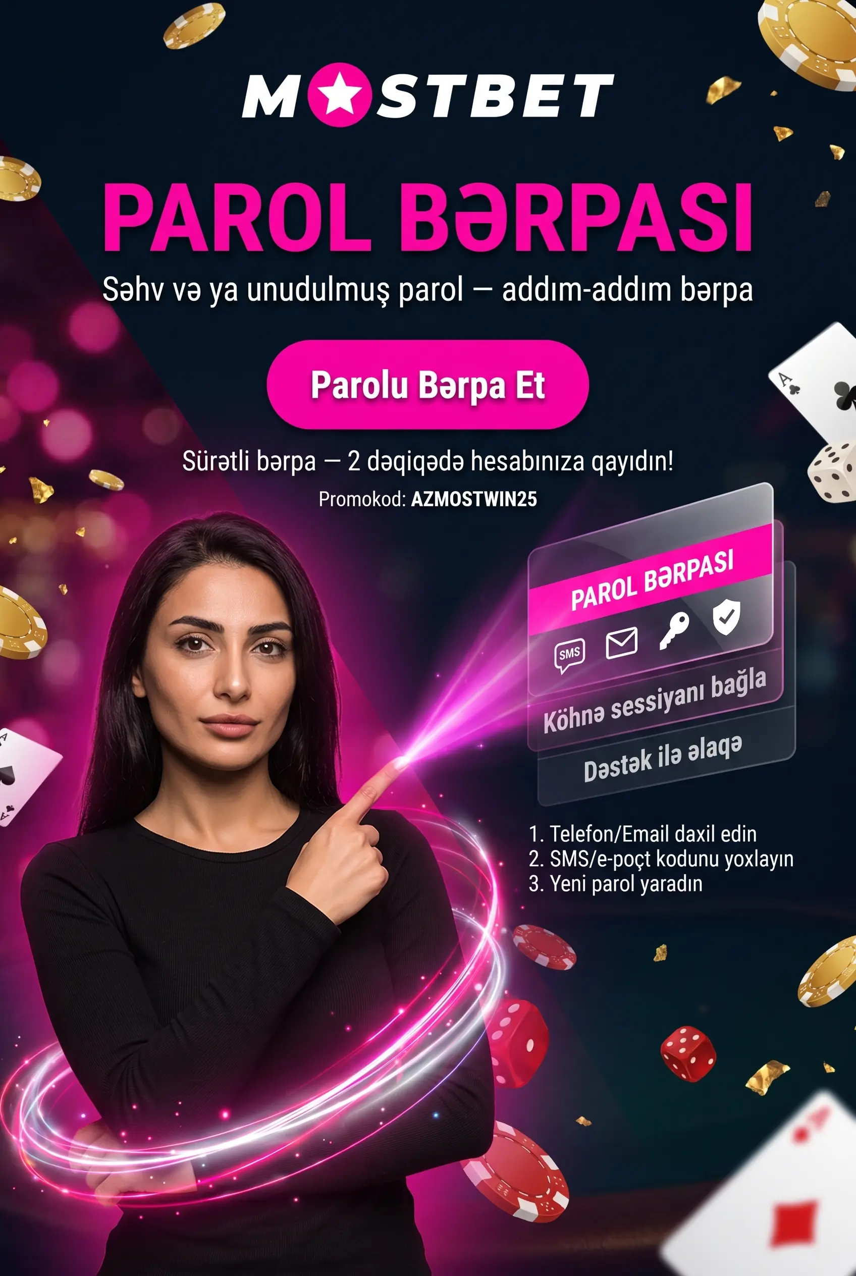 Parol bərpası ssenariləri