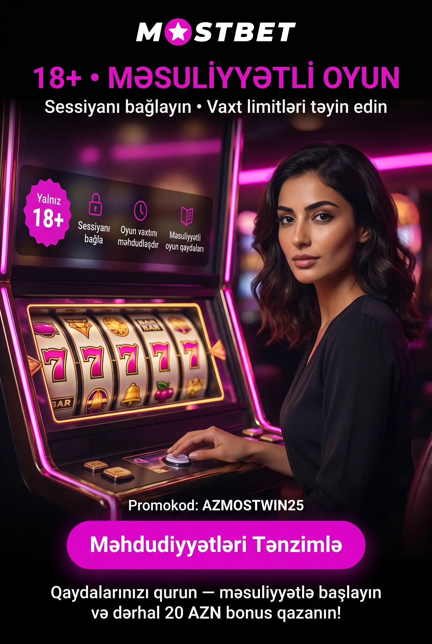 18+ və məsuliyyətli oyun